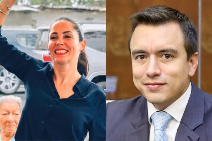 Luisa González Daniel Noboa Ecuador elecciones