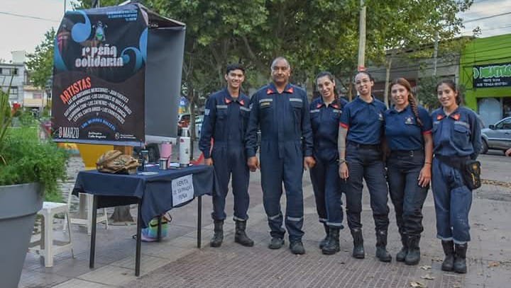 Peña solidaria Villa Mercedes Bomberos Voluntarios El Fortín