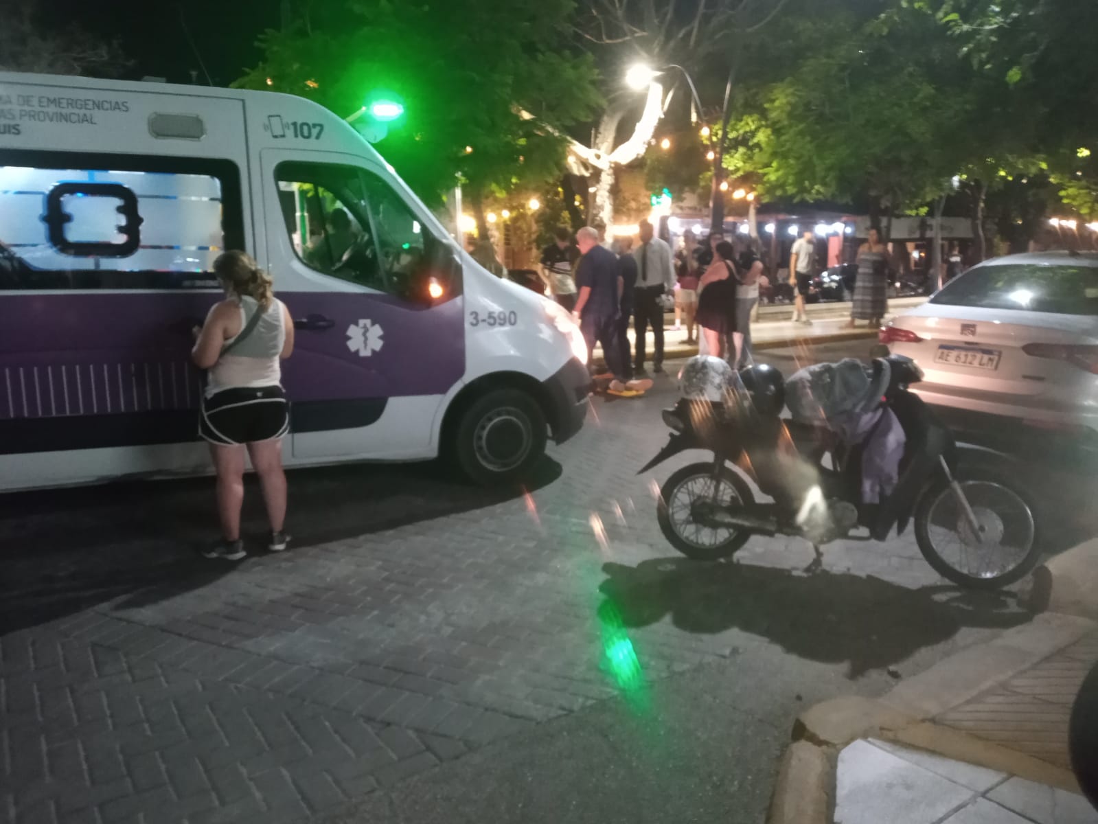 accidente moto camioneta San Luis adolescentes atropellados