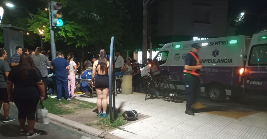 accidente avenida Illia jóvenes atropellados San Luis