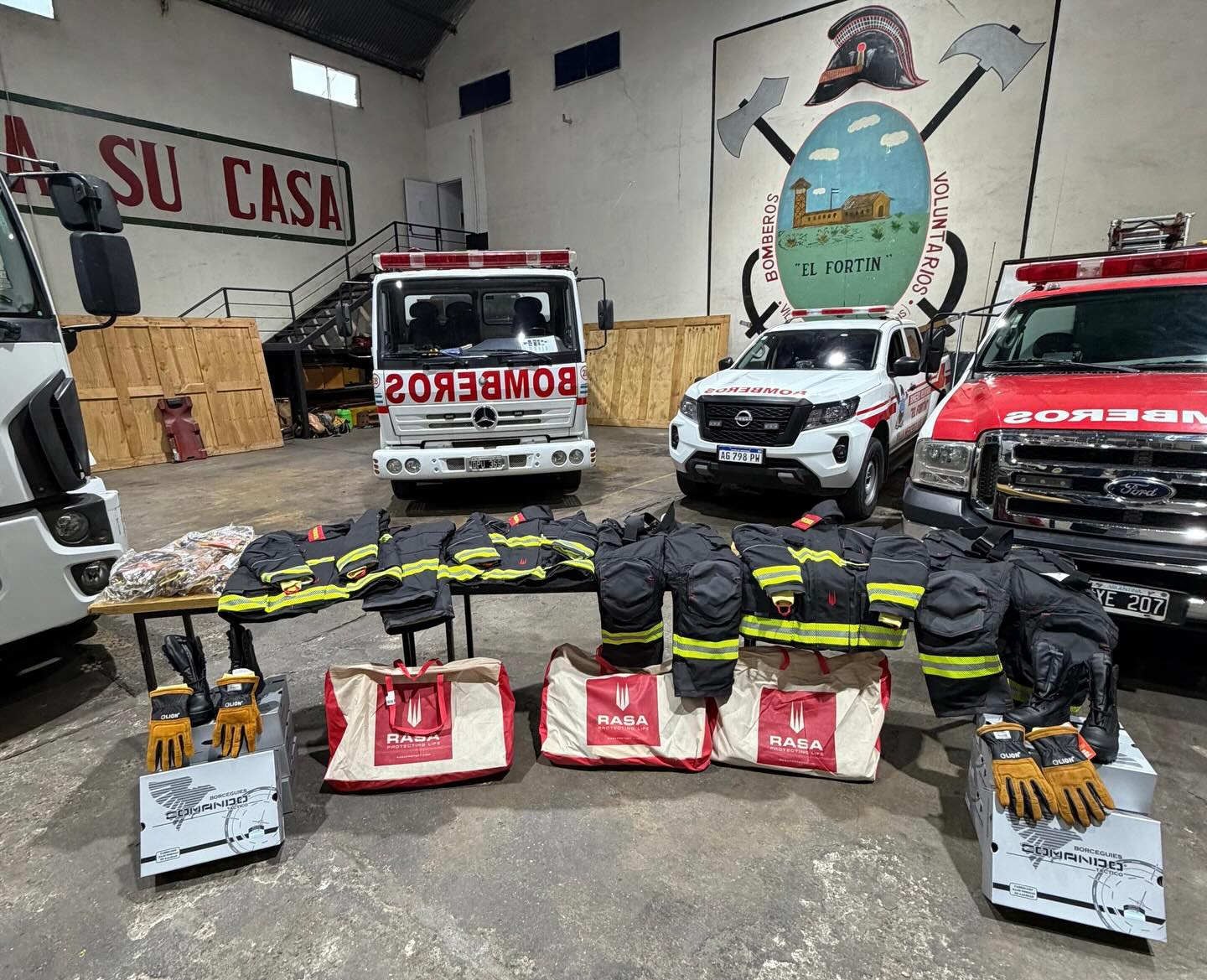 nuevo equipamiento de bomberos en Villa Mercedes