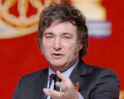 Milei en un foro económico en Madrid