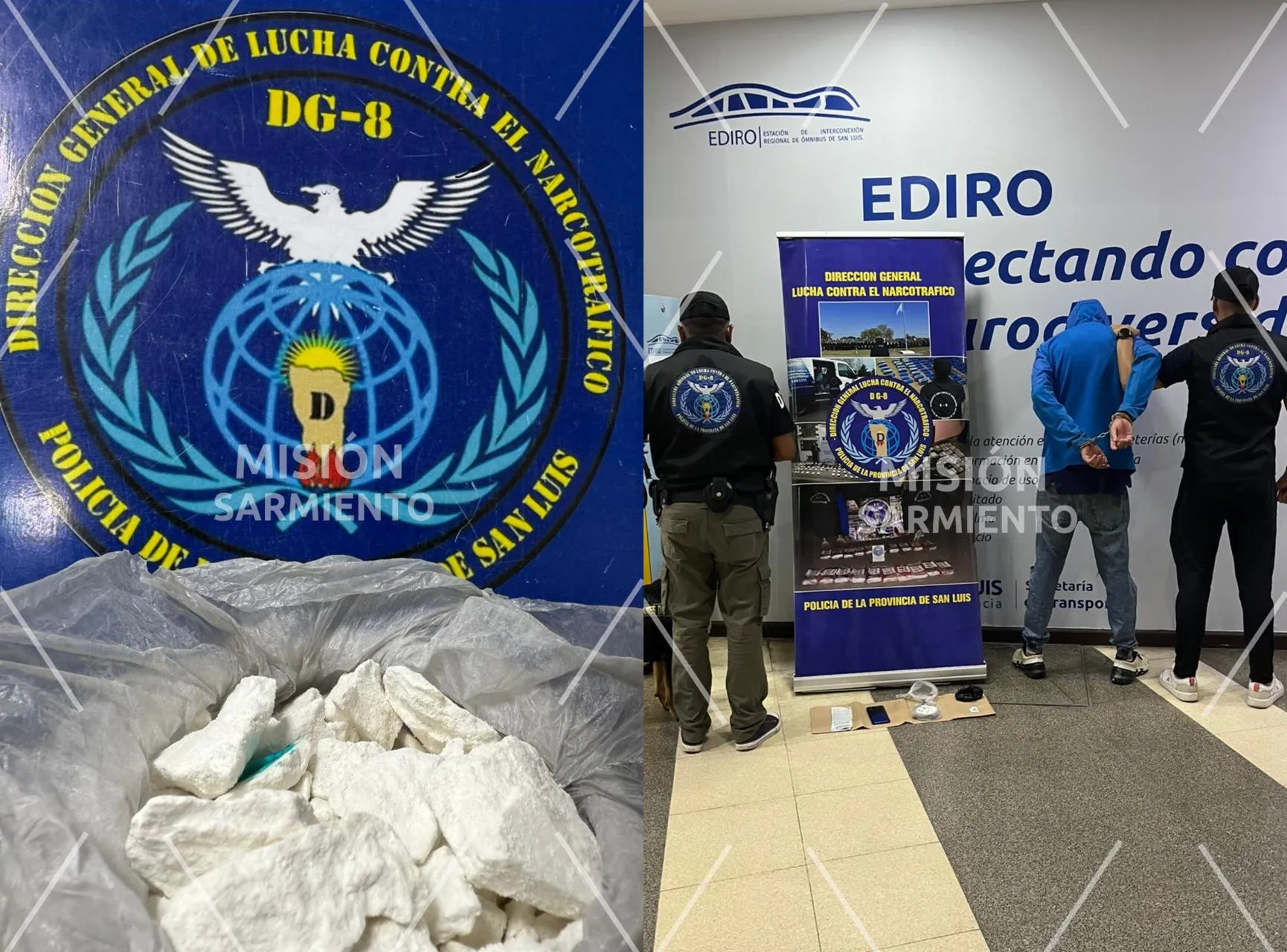 Vino de Córdoba con 5 millones en cocaína